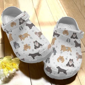 Pitbull Personalize Clog Custom Crocs Fashionstyle Comfortable For Women Men Kid Print 3D Whitesole Pattern