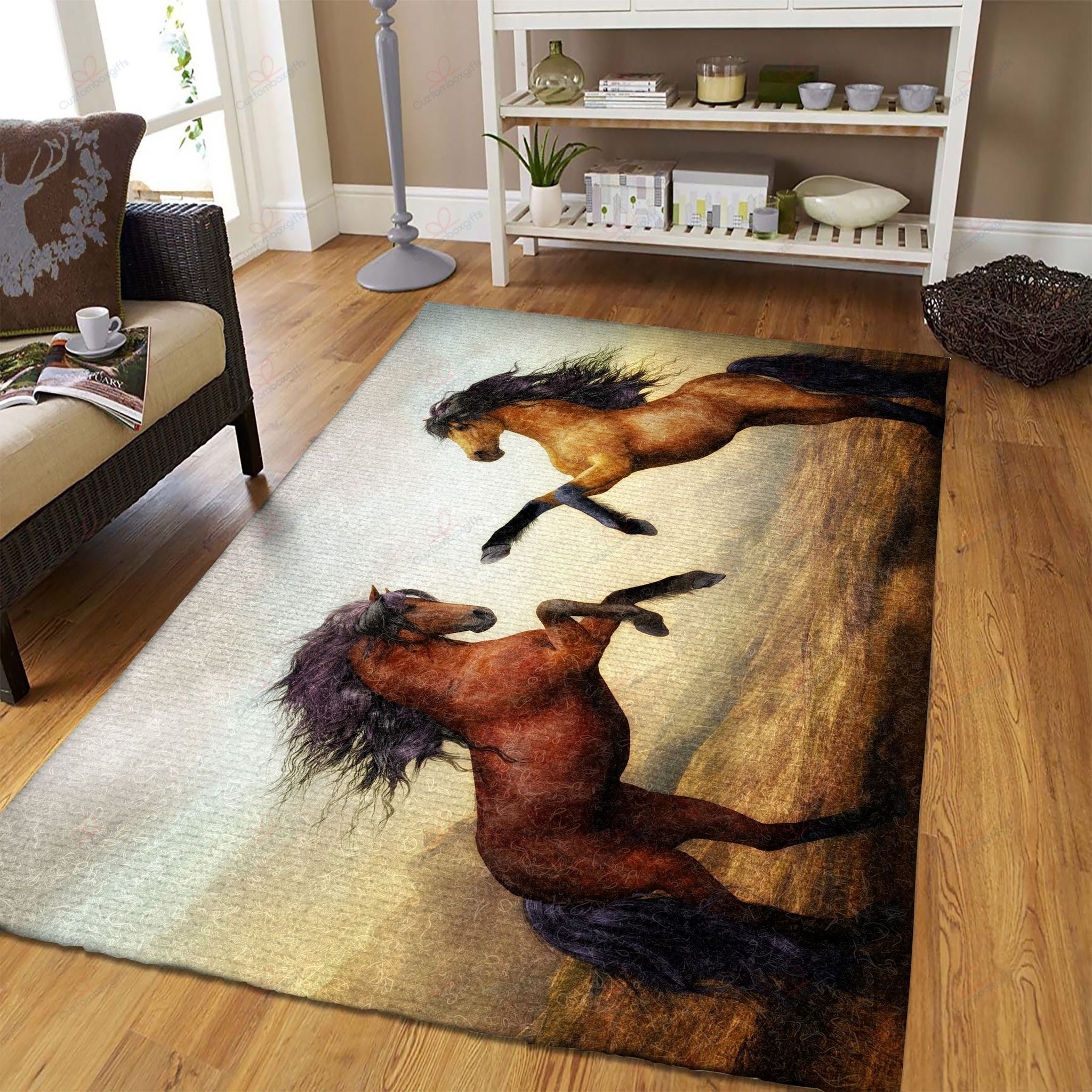2 Stallions Rug Sport Decor Gift Floor Decor Living Room Carpet Rug Area Rug - 0a2fc379a008 2 Stallions Rug Sport Decor Gift Floor Decor Living Room Carpet Rug Area Rug - 0a2fc379a008