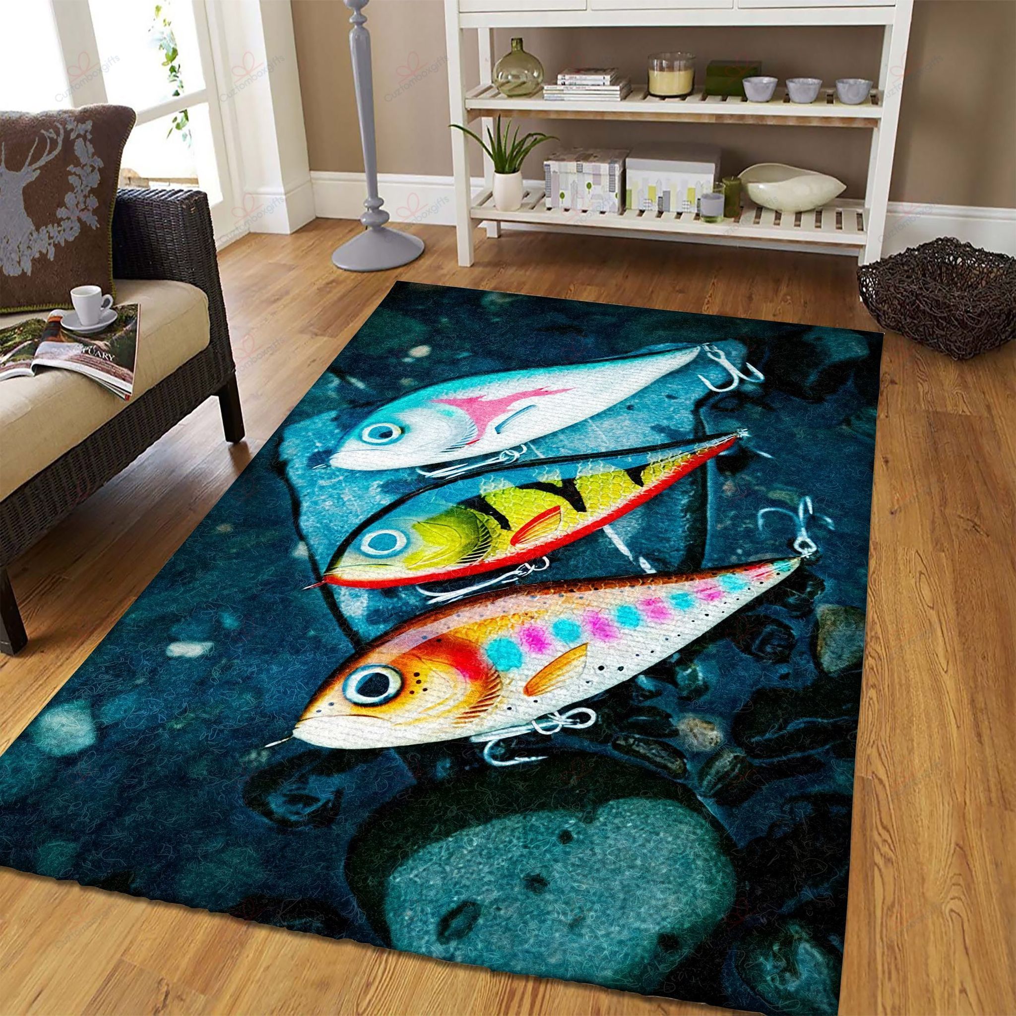 3 Fish Rug Sport Decor Gift Floor Decor Living Room Carpet Rug Area Rug - f63a3457abef 3 Fish Rug Sport Decor Gift Floor Decor Living Room Carpet Rug Area Rug - f63a3457abef