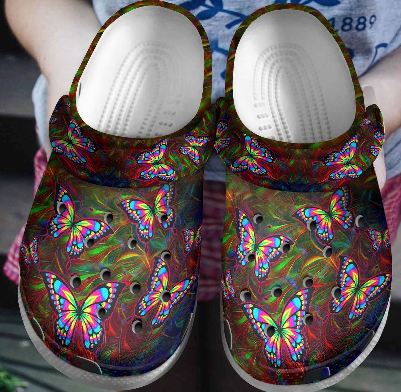 3D Butterflies Personalized Clog Custom Crocs Comfortablefashion Style Comfortable For Women Men Kid Print 3D 3D Butterflies Personalized Clog Custom Crocs Comfortablefashion Style Comfortable For Women Men Kid Print 3D