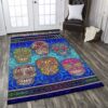 6 Sugar Skull Rug Sport Decor Gift Floor Decor Living Room Carpet Rug Area Rug - 636b19cefaee