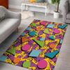 80s Pattern 1 Rug Sport Decor Gift Floor Decor Living Room Carpet Rug Area Rug - 52a92a2af552