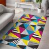 80s Pattern 2 Rug Sport Decor Gift Floor Decor Living Room Carpet Rug Area Rug - 2d74709c545b