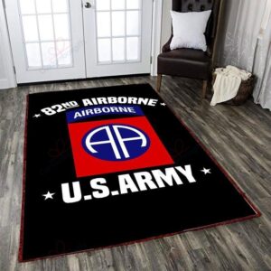 82nd Airborne Us Army Rug Sport Decor Gift Floor Decor Living Room Carpet Rug Area Rug - 27aa5747b4bf