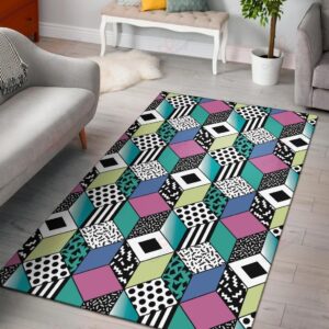 90s Pattern 3 Rug Sport Decor Gift Floor Decor Living Room Carpet Rug Area Rug - 9b717a95cbe8