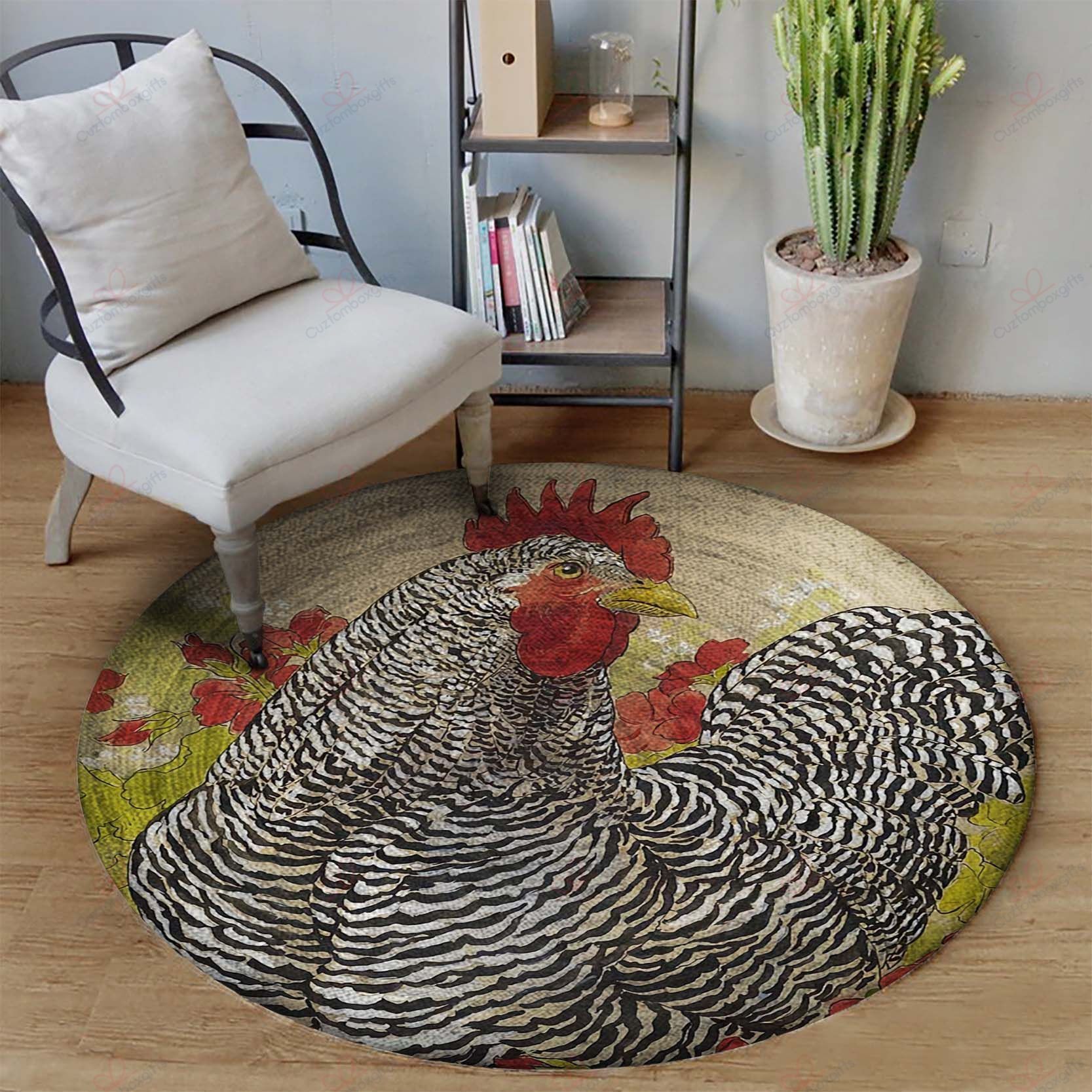 A Big Chicken Round Carpet Floor Rug Living Room Bedroom Decor Round Area Rug Carpet A Big Chicken Round Carpet Floor Rug Living Room Bedroom Decor Round Area Rug Carpet