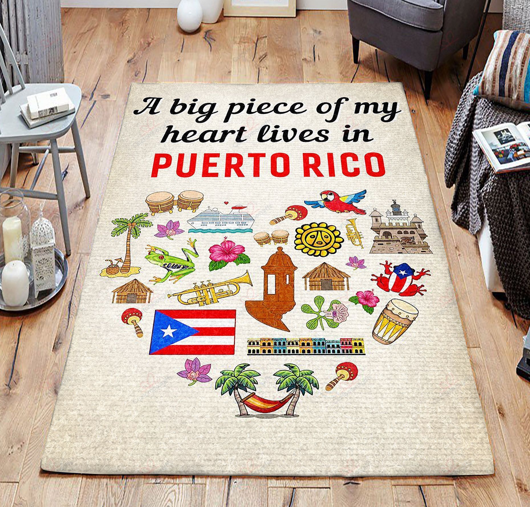 A Big Piece Of My Heart Lives In Puerto Rico Rug Sport Decor Gift Floor Decor Living Room Carpet Rug Area Rug - 3b5f67ee153f A Big Piece Of My Heart Lives In Puerto Rico Rug Sport Decor Gift Floor Decor Living Room Carpet Rug Area Rug - 3b5f67ee153f