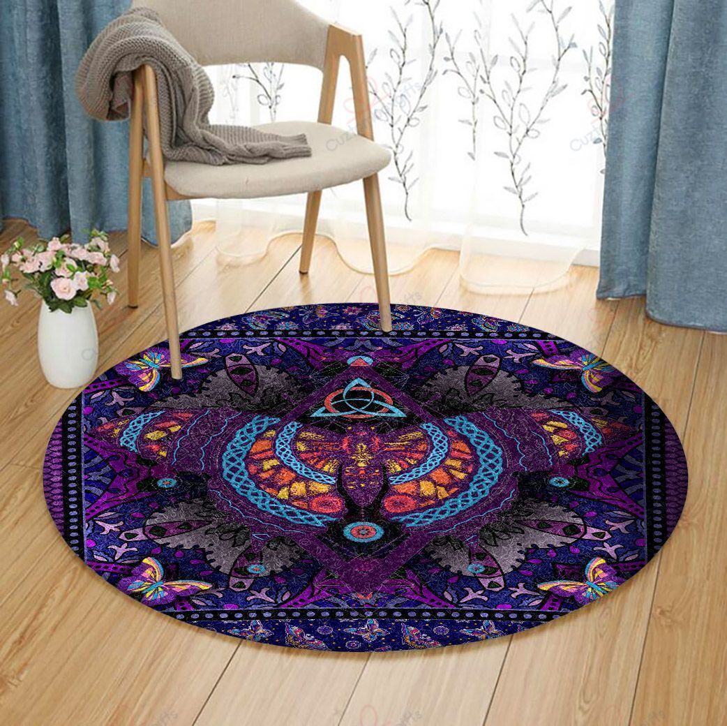 A Big Purple Butterfly 1 Round Carpet Floor Rug Living Room Bedroom Decor Round Area Rug Carpet A Big Purple Butterfly 1 Round Carpet Floor Rug Living Room Bedroom Decor Round Area Rug Carpet
