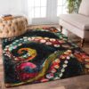 A Colorful Octopus Rug Sport Decor Gift Floor Decor Living Room Carpet Rug Area Rug - d2a9a7667a32