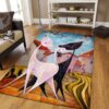 A Couple Of Black And Pink Cats Rug Sport Decor Gift Floor Decor Living Room Carpet Rug Area Rug - 71956bffcfc4