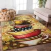 A Cup Of Coffee Rug Sport Decor Gift Floor Decor Living Room Carpet Rug Area Rug - 96c3ad00b7d6