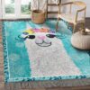 A Cute Llama Rug Sport Decor Gift Floor Decor Living Room Carpet Rug Area Rug - 1ffa52806987