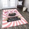 A Cute Pug Dog Most Wanted Rug Sport Decor Gift Floor Decor Living Room Carpet Rug Area Rug - bde3aecd9f30