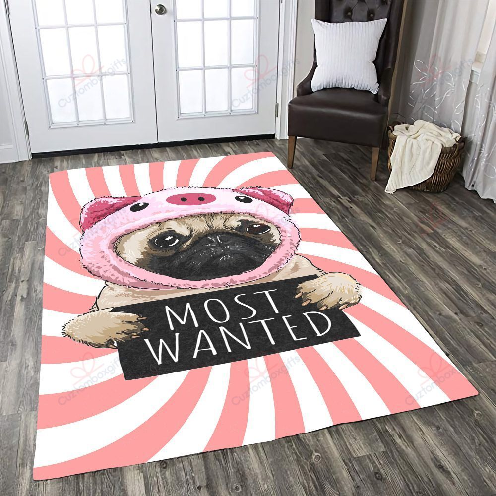 A Cute Pug Dog Most Wanted Rug Sport Decor Gift Floor Decor Living Room Carpet Rug Area Rug - bde3aecd9f30 A Cute Pug Dog Most Wanted Rug Sport Decor Gift Floor Decor Living Room Carpet Rug Area Rug - bde3aecd9f30