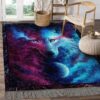 A Galaxy Wolf Rug Sport Decor Gift Floor Decor Living Room Carpet Rug Area Rug - 21a968c05be4
