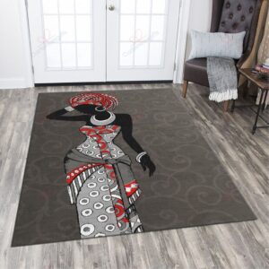 A Girl Africa Rug Sport Decor Gift Floor Decor Living Room Carpet Rug Area Rug - 54888ae43cc5