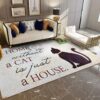 A Home Without A Cat Is Just A House Rug Sport Decor Gift Floor Decor Living Room Carpet Rug Area Rug - 3a2275a77f9a