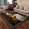 A Horse Family Rug Sport Decor Gift Floor Decor Living Room Carpet Rug Area Rug - 83f8ac91ff76