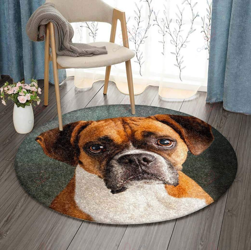 A Little Boxer Round Carpet Floor Rug Living Room Bedroom Decor Round Area Rug Carpet A Little Boxer Round Carpet Floor Rug Living Room Bedroom Decor Round Area Rug Carpet