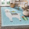 A Llama And Cactus Rug Sport Decor Gift Floor Decor Living Room Carpet Rug Area Rug - 5afcbf65a1ef