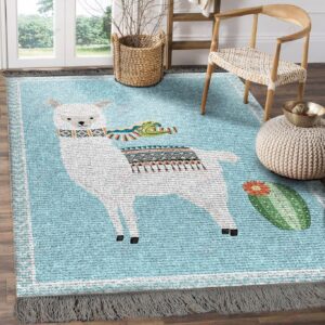A Llama And Cactus Rug Sport Decor Gift Floor Decor Living Room Carpet Rug Area Rug - 5afcbf65a1ef
