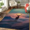 A Lonely Deer Rug Sport Decor Gift Floor Decor Living Room Carpet Rug Area Rug - 014a7c088331