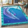 A Lonely Dolphin Rug Sport Decor Gift Floor Decor Living Room Carpet Rug Area Rug - 11aaef0d66d9