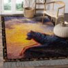 A Lonely Wolf On The Mount Rug Sport Decor Gift Floor Decor Living Room Carpet Rug Area Rug - ee4bd7a554ee