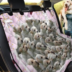 A Lot Of Labrador Puppies Design Car Back Seat Cover Dog Car Seat Covers - b47cda186da3