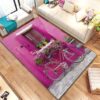 A Pink Bicycle Behind The Dreaming House Rug Sport Decor Gift Floor Decor Living Room Carpet Rug Area Rug - e075e240fe9d