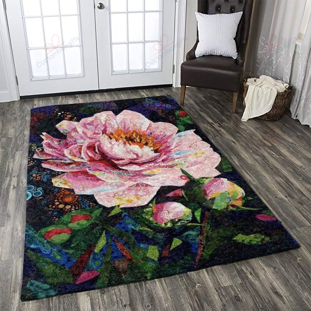A Pink Flower Rug Sport Decor Gift Floor Decor Living Room Carpet Rug Area Rug - ab377685bdfc A Pink Flower Rug Sport Decor Gift Floor Decor Living Room Carpet Rug Area Rug - ab377685bdfc