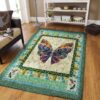 A Purple Butterfly Rug Sport Decor Gift Floor Decor Living Room Carpet Rug Area Rug - c8a490532b07