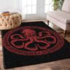 A Red Octopus Rug Sport Decor Gift Floor Decor Living Room Carpet Rug Area Rug - 264fbc7570ae