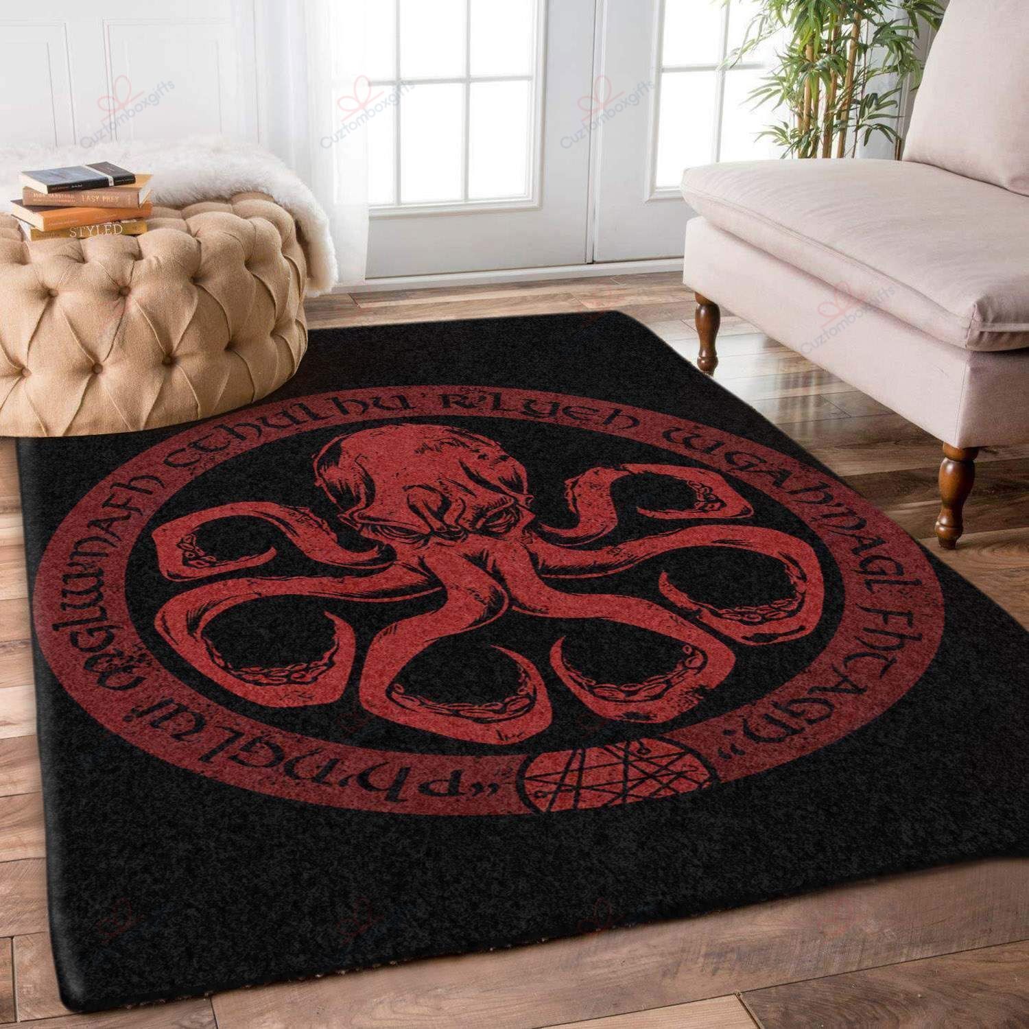 A Red Octopus Rug Sport Decor Gift Floor Decor Living Room Carpet Rug Area Rug - 264fbc7570ae A Red Octopus Rug Sport Decor Gift Floor Decor Living Room Carpet Rug Area Rug - 264fbc7570ae
