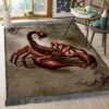 A Red Scorpion Rug Sport Decor Gift Floor Decor Living Room Carpet Rug Area Rug - d630634a3c18