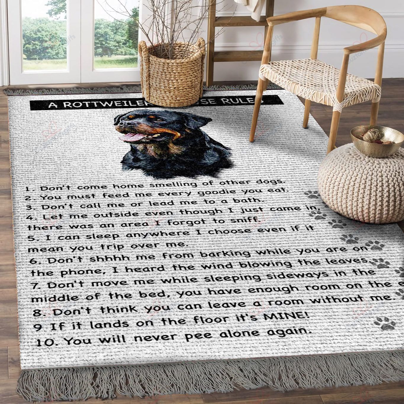 A Rottweilers House Rules Rug Sport Decor Gift Floor Decor Living Room Carpet Rug Area Rug - ab9c64c76fe5 A Rottweilers House Rules Rug Sport Decor Gift Floor Decor Living Room Carpet Rug Area Rug - ab9c64c76fe5