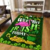 A Wee Bit Irish To Day Flamingo Rug Sport Decor Gift Floor Decor Living Room Carpet Rug Area Rug - c6132a431949