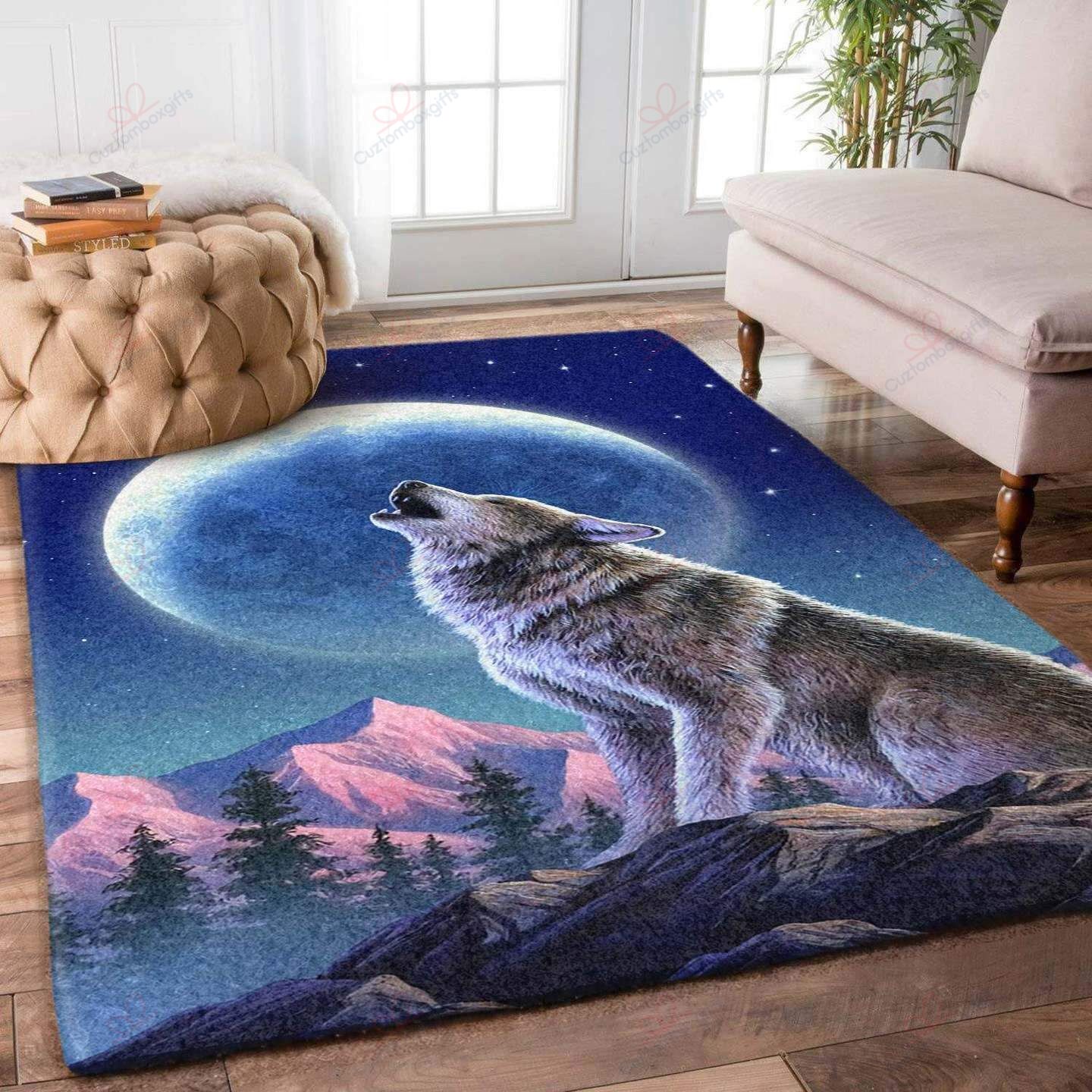 A Wolf In Night Rug Sport Decor Gift Floor Decor Living Room Carpet Rug Area Rug - f153f0ccac67 A Wolf In Night Rug Sport Decor Gift Floor Decor Living Room Carpet Rug Area Rug - f153f0ccac67