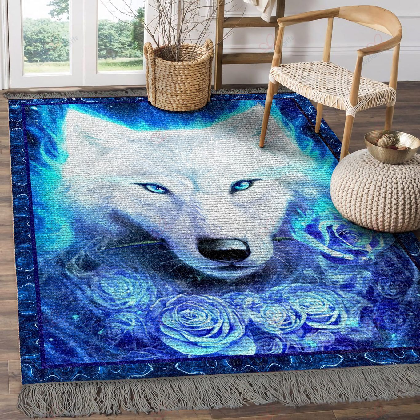 A Wolf Loves Roses Rug Sport Decor Gift Floor Decor Living Room Carpet Rug Area Rug - a7afaaf23c57 A Wolf Loves Roses Rug Sport Decor Gift Floor Decor Living Room Carpet Rug Area Rug - a7afaaf23c57