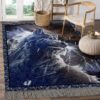 A Wolf On A Stormy Day Rug Sport Decor Gift Floor Decor Living Room Carpet Rug Area Rug - 9687c70531fc