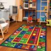 Abc Alphabet Rug Sport Decor Gift Floor Decor Living Room Carpet Rug Area Rug - 8e242fe54e93