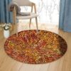 Aboriginal Art Round Carpet Floor Rug Living Room Bedroom Decor Round Area Rug Carpet