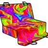 Abstract Colorful Liquid Trippy Print Pet Car Back Seat Cover - 6b28ab1908e0