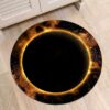 Abstract Fireball Round Carpet Floor Rug Living Room Bedroom Decor Round Area Rug Carpet
