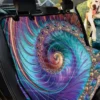 Abstract Fractal Snails Themed Design Car Back Seat Cover Dog Car Seat Covers - c8c5bebd4734