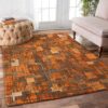 Abstract Geometric Orange Rug Sport Decor Gift Floor Decor Living Room Carpet Rug Area Rug - 669e53832881