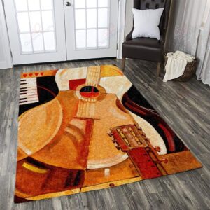 Abstract Guitar Art Rug Sport Decor Gift Floor Decor Living Room Carpet Rug Area Rug - 31aeb4650b98
