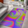 Abstract Holographic Trippy Rug Sport Decor Gift Floor Decor Living Room Carpet Rug Area Rug - 53db4917109d