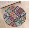 Abstract Mandala Flower Round Carpet Floor Rug Living Room Bedroom Decor Round Area Rug Carpet