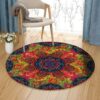 Abstract Needlepoint Round Carpet Floor Rug Living Room Bedroom Decor Round Area Rug Carpet